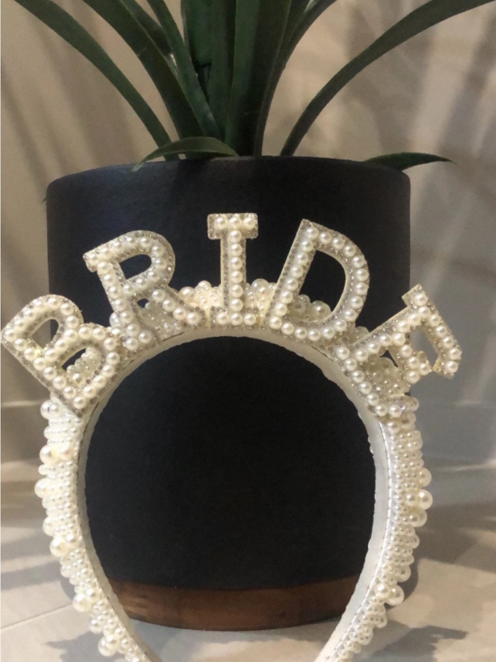 Bride Pearl Embellished Headband